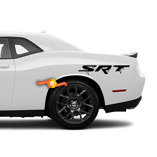 SRT Paint Streak Side Vinyl Decal Pair for Dodge Charger Challenger