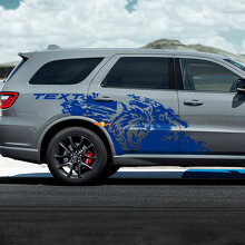 Wildcat Mud Splash Style Side Vinyl Decal Sticker for Dodge Durango_3