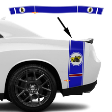 Drag Bee Rear Side and Trunk Stripe Decal Kit for Dodge Challenger Charger_3