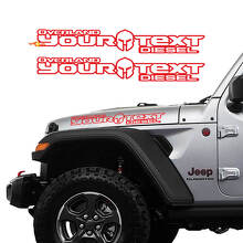 Gladiator Helmet Hood Vinyl Decals for Jeep Gladiator_3