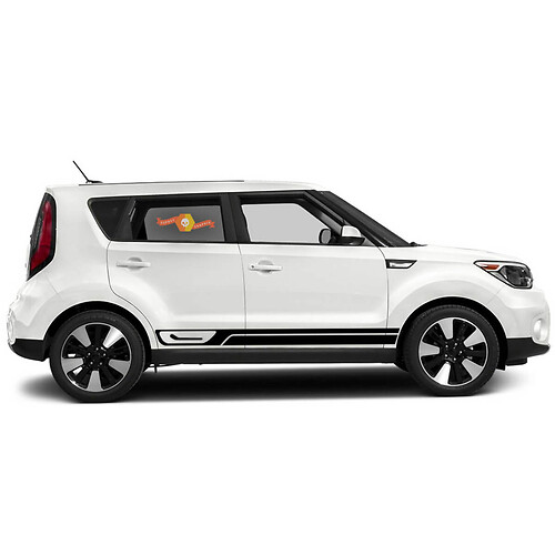 Lower Side Rocker Panel Stripe Vinyl Decal Sticker Graphics Kit fit to Kia Soul
