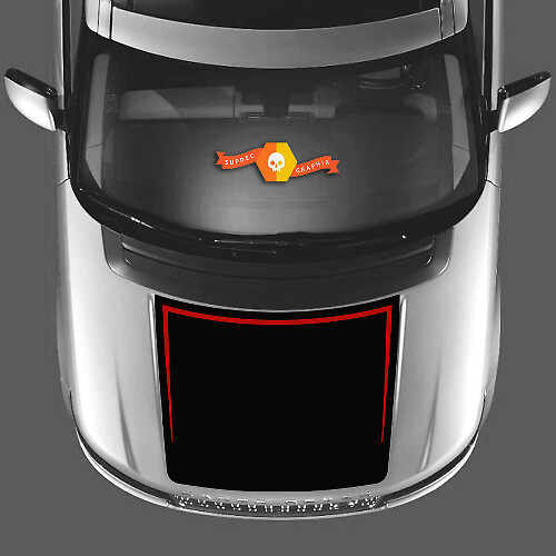 Two-Color Hood Decal Vinyl Graphic Kit for Range Rover Vogue L405 2013-2017