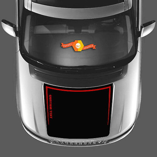 2 Colors Hood Decal Stickers Vinyl Graphic RANGE ROVER Vogue L405 2013 2017 --- Custom Text
