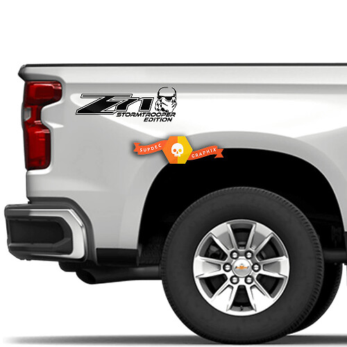 Z71 Stormtrooper Edition Side Vinyl Decal For Chevrolet Silverado