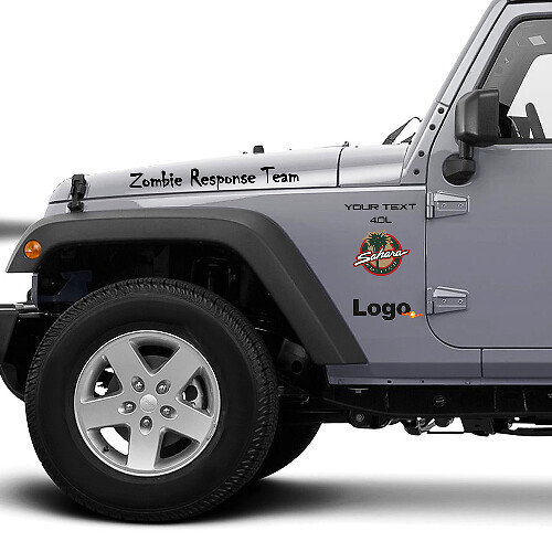Rubicon Zombie Response Team Vinyl Decal Sticker for Jeep Wrangler