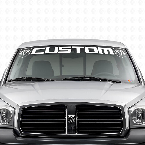 Custom Lettering Windshield Vinyl Decal for Dodge Dakota Ram