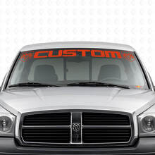 Custom Lettering Windshield Vinyl Decal for Dodge Dakota Ram_4