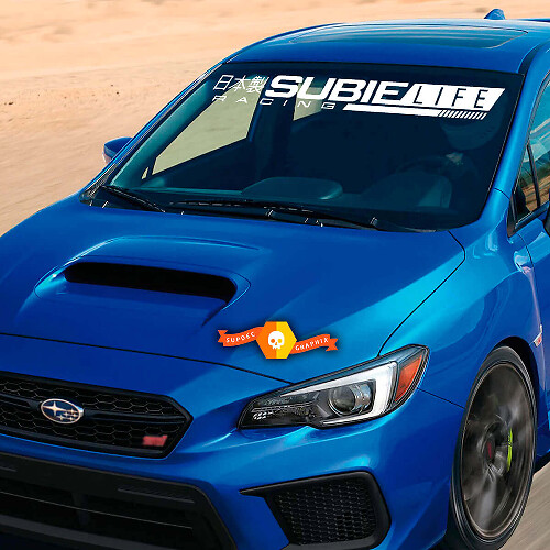 Subielife Racing Windshield Banner Vinyl Decal for Suba Carss