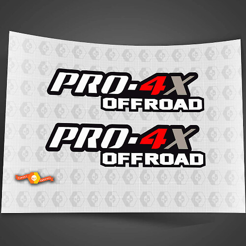 2X PRO-4X 3 Colours Nissan Titan Frontier 4x4 Off-Road Ute Bedside Both Side Stickers Decals 4x4 Graphics Nismo
