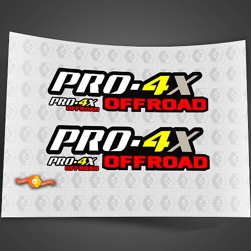 Pair PRO-4X 4 Colours Nissan Titan Frontier 4x4 Off-Road Truck Bedside Both Side Stickers Decals 4x4 Graphics Nismo
