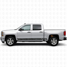 Topographic Band Door & Rocker Panel Vinyl Stripes for Chevrolet Silverado 1500 K2XX 2014-2019_2