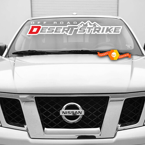 Off Road Desert Strike Windshield Vinyl Decal for Nissan Desert Runner