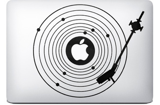 Vinyl player Apple Macbook Decal Sticker

