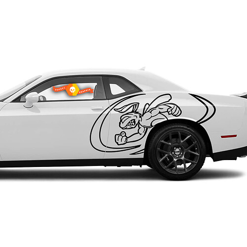2x Bee Muscle Dodge Challenger or Charger Decal Graphics Decals Stickers
