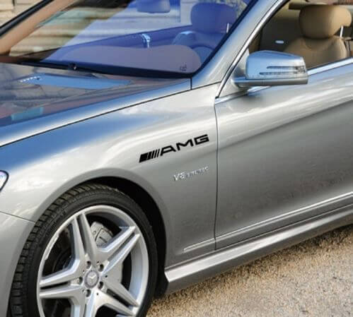 AMG Style Side Fender Vinyl Decals for Mercedes-Benz