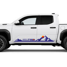TRD Heritage Sunset Retro Mountains Side Rocker Panel Decals Stickers for Toyota Tacoma
 3