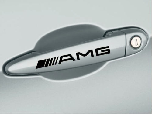 AMG Style Door Handle Vinyl Decals Set for Mercedes-Benz