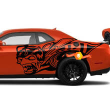Zombie Super Bee Side Vinyl Decal Kit for Dodge Challenger Charger_2