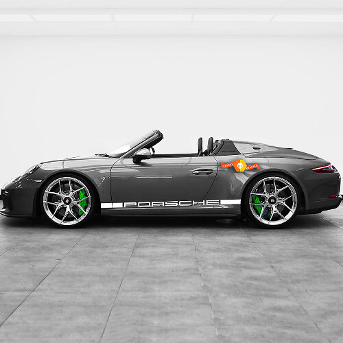 Porsche Heritage Design (only stripes) for the New 911 Speedster Side Stripes Kit Decal Sticker
