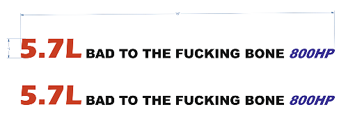 2 x 5.7L Hem 800HP Hood Decals Stickers
