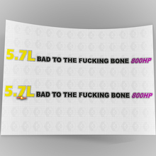 5.7L  Hem 800HP Vinyl Decals Stickers Set_4