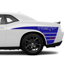 Claw Style Stripes Bedside Vinyl Decal Sticker for Dodge Challenger_2