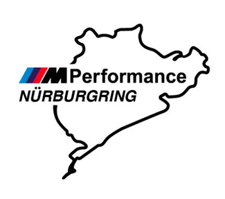 2 pcs Nurburgring M Performance Decals Sticker Vinyl BMW M3 M5 M
