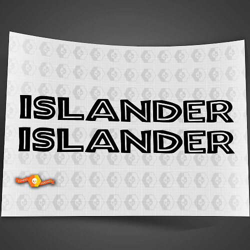 Islander Hood Vinyl Decal Set for Jeep Wrangler