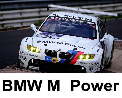 BMW M Power Motorsport Hood Vinyl Decal for BMW