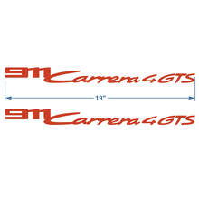 911 Carrera 4 GTS Side Door Vinyl Decals Set for Porsche 911 _2