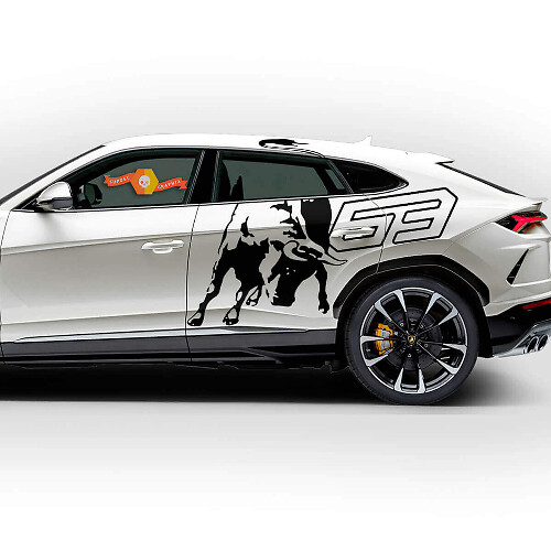 Bull 63 Side Vinyl Decal Kit for Lamborghini Urus 2021-2026