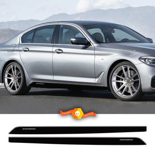 2 BMW M Performance Side Rocker Panel Stripes Sticker Decals Set For M5 G30 G31 F90
