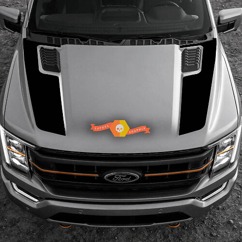 Double Hood Stripes Vinyl Decals for Musclecar truck Tremor 2022-2023
