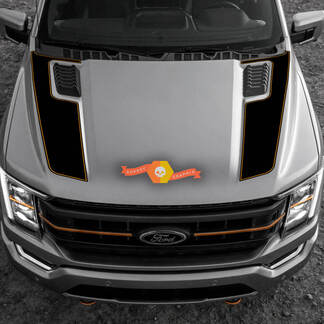 2023 Ford F-150 Tremor Hood Graphics 2022-2023+ Trim Ford Vinyl Decal 2 Colors
