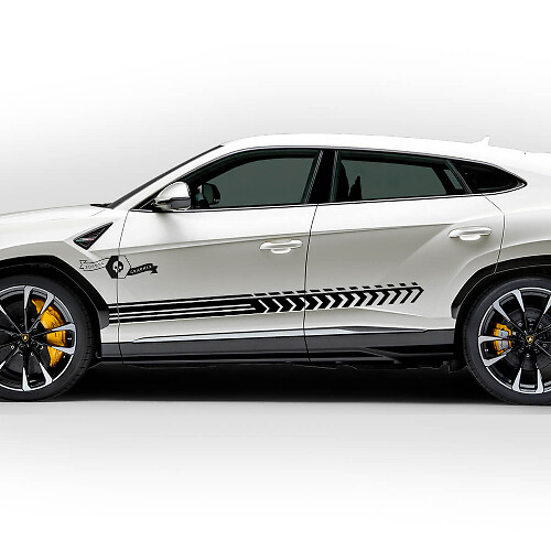 Pair Lamborghini Urus 2021 2022 2023 Side Doors Stripe Vinyl Decal Sticker Graphics
