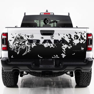Tailgate Dodge Ram TRX 2023 Eating Raptor Bed Side Mud Splash Decal Truck Vinyl Graphic

