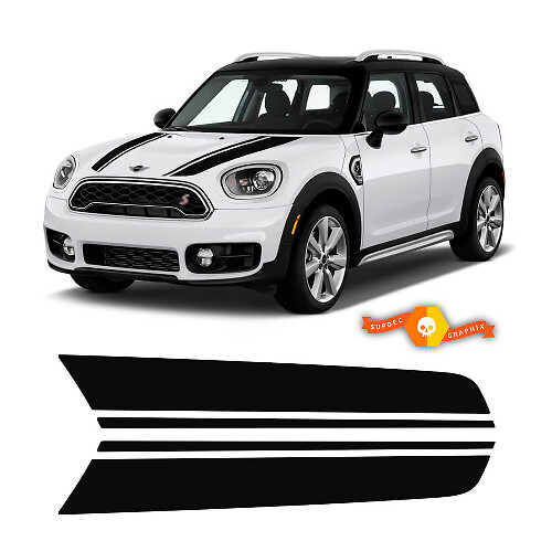 Hood Racing Stripes Decal Kit for Mini Cooper Clubman Countryman 2008-2017