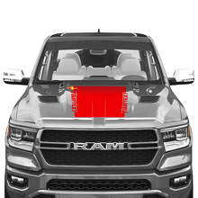 Blackout Stripe Hood Vinyl Decal Sticker for Dodge Ram 1500 TRX 2019+_3