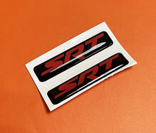 SRT-Style Domed Key Fob Inlay Decal Set for Dodge Challenger, Charger and Durango_3