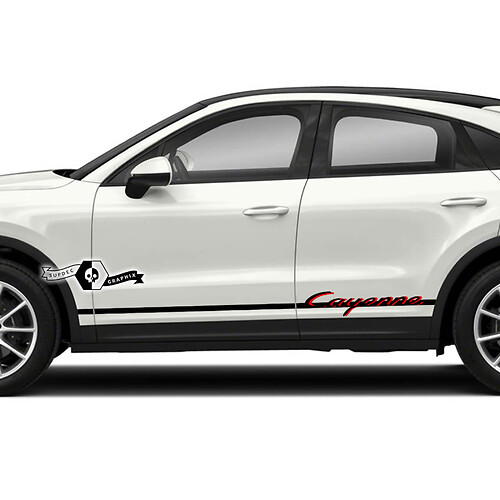 2 Porsche 911 Porsche Carrera Rocker Panel Slim Side Stripes Doors Kits Decals Stickers 2 Colors