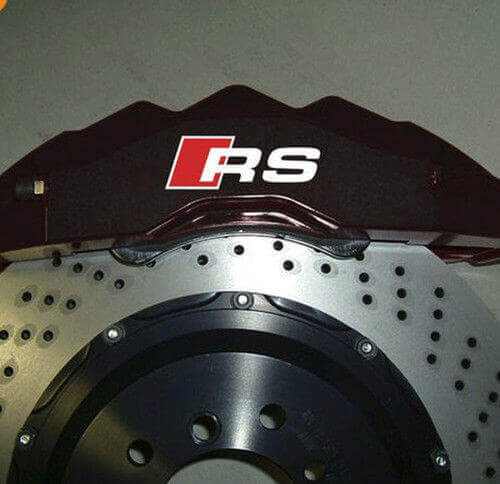 RS Brake Caliper Vinyl Decal Set for Audi TT A3 A4 S3 Q5