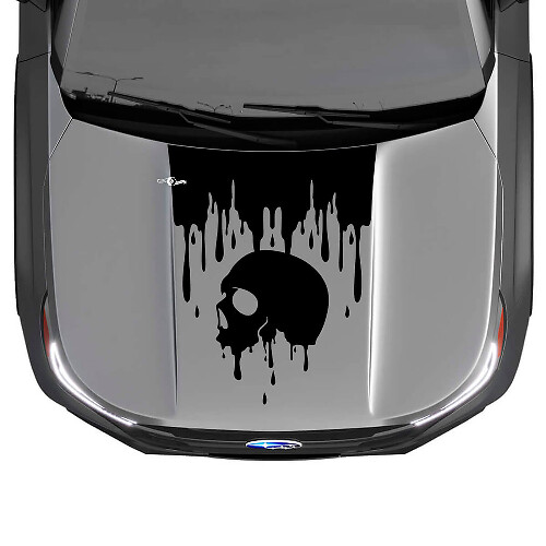 Hood Skull Blood Graphics Vinyl Stickers Decals fit Suba Forester
