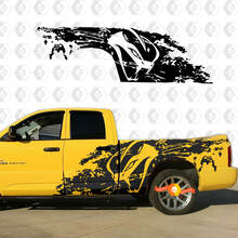 Dodge RAM 1500 SRT-10 Viper Snake style Splash Grunge Stripes Kit Vinyl Sticker Decal Graphic
 2