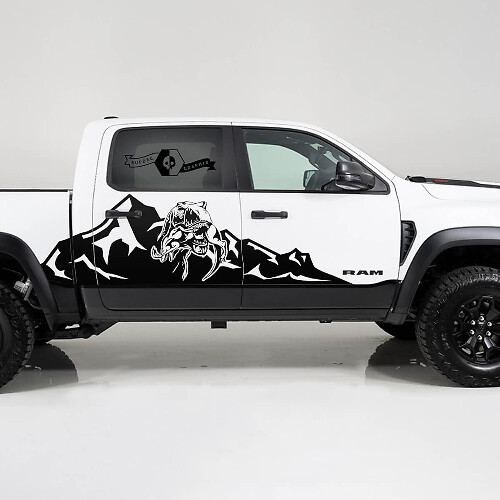 TRX Huge Mountains Side Vinyl Decal Kit for RAM 1500 2021+