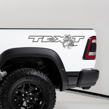 TRX Eating Raptor Bedside Vinyl Decal Sticker for Dodge Ram 1500_2