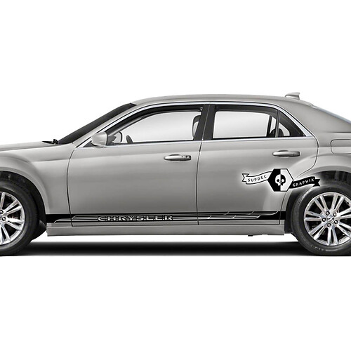 2X Chrysler 300 Side Rocker Panel Graphics Car Vinyl Decal Sticker

