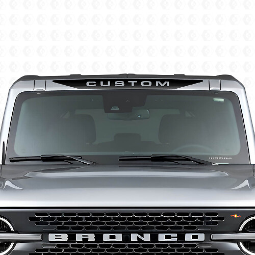 Custom Windshield Banner Vinyl Decal for Musclecar Horse 
