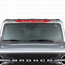 Custom Windshield Banner Vinyl Decal for Musclecar Horse _4