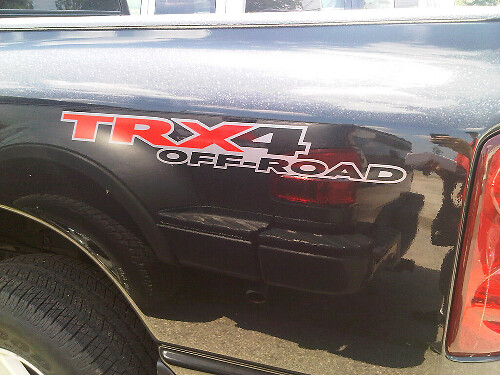 TRX4 Off Road 4x4 Bedside Vinyl Decal Set for Dodge Dakota Truck