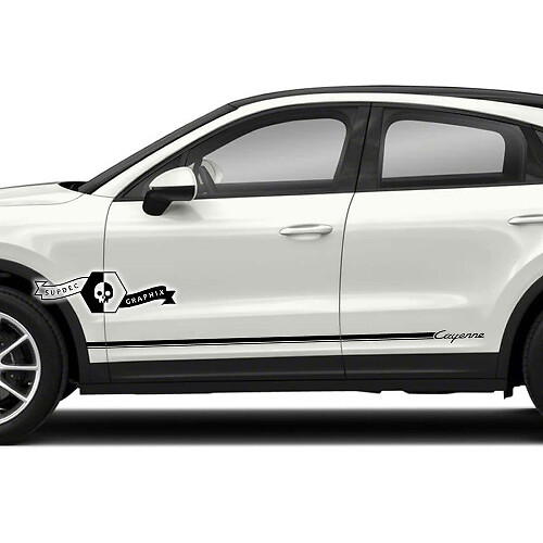 Cayenne Rocker Panel Stripes Vinyl Decal Kit for Porsche Cayenne 2023
